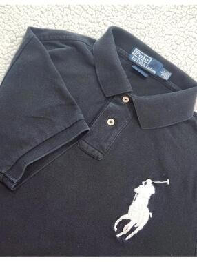 Polo Ralph Lauren BIG PONY Short Sleeve Polo Shirt Custom Slim Fit XL Black #3